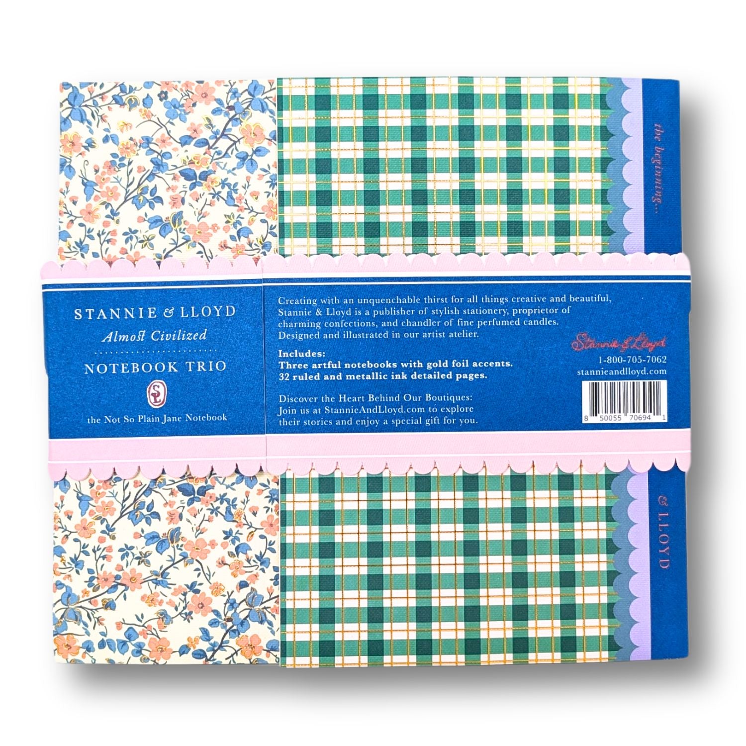 Notebook Trio | Modern Provencial Floral