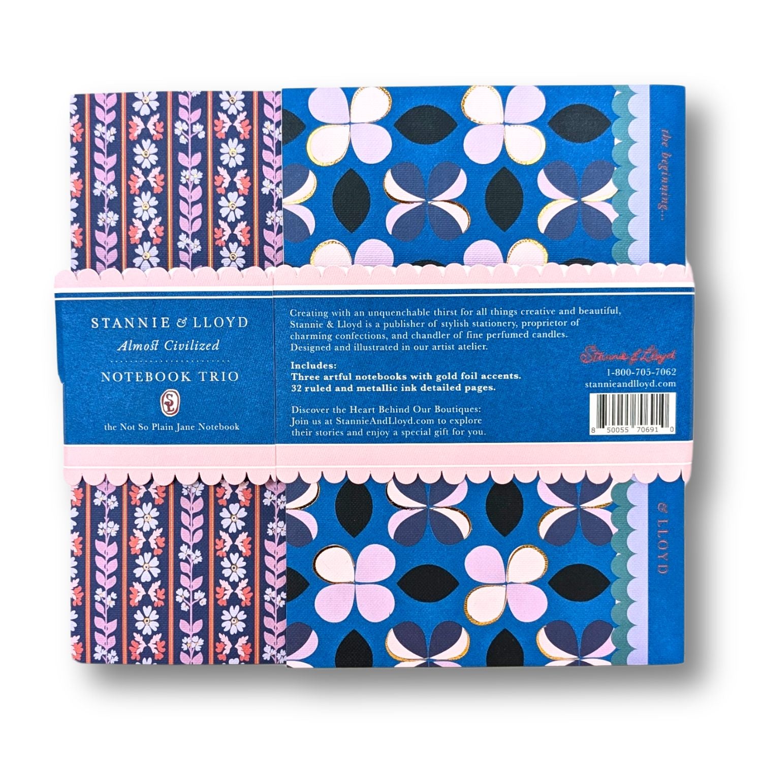 Notebook Trio | Modern Toile