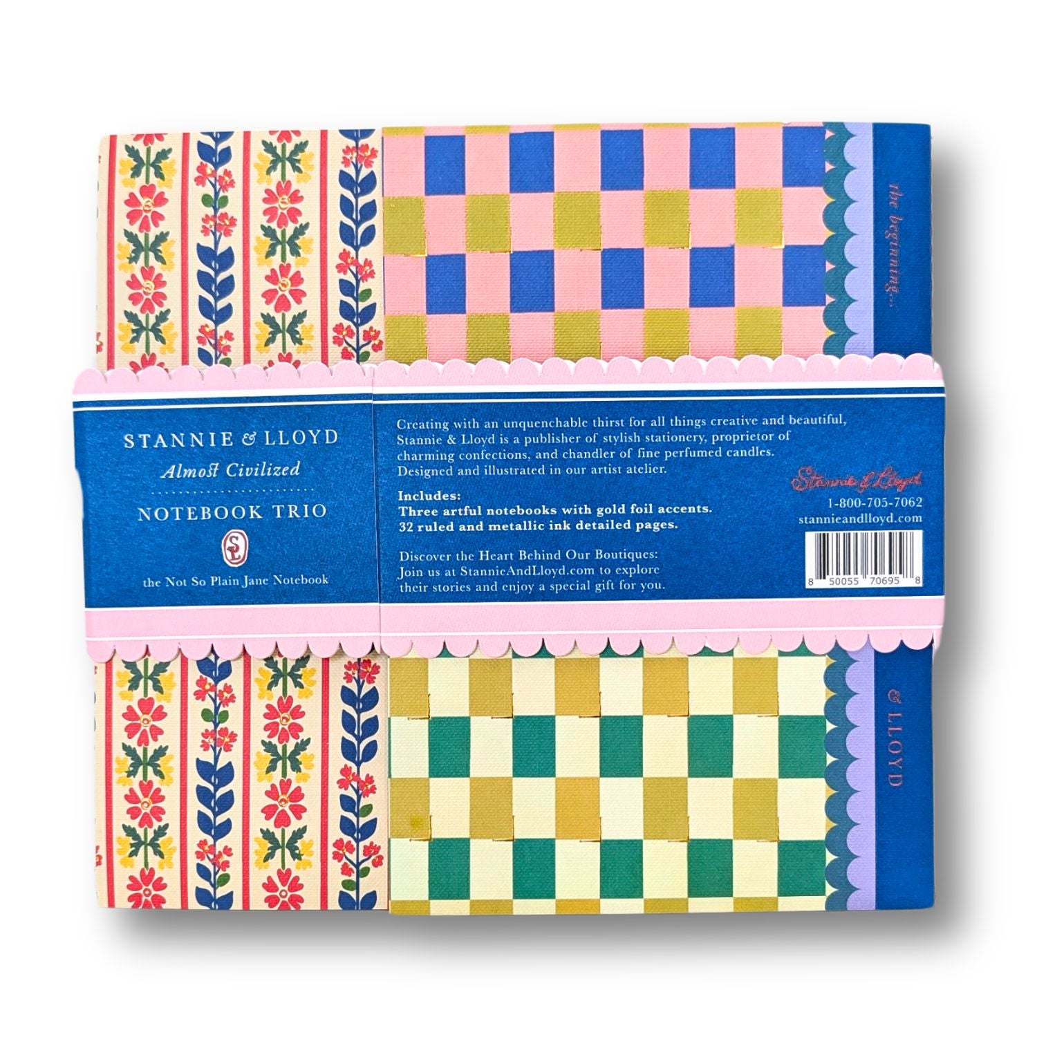 Notebook Trio | Happy Abstract Folk