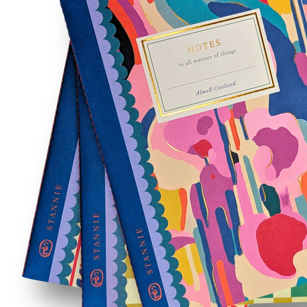 Notebook Trio | Happy Abstract Folk