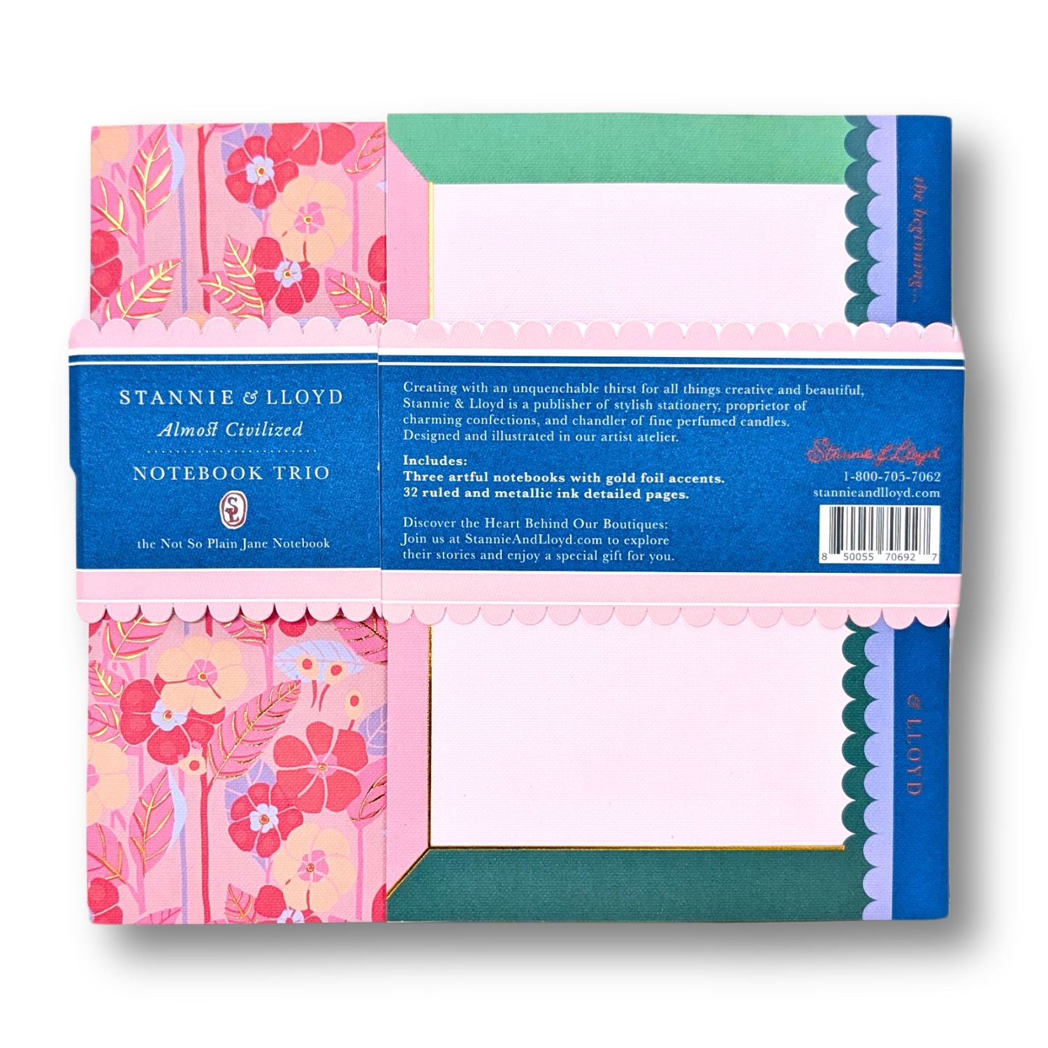 Notebook Trio | Modern Floral