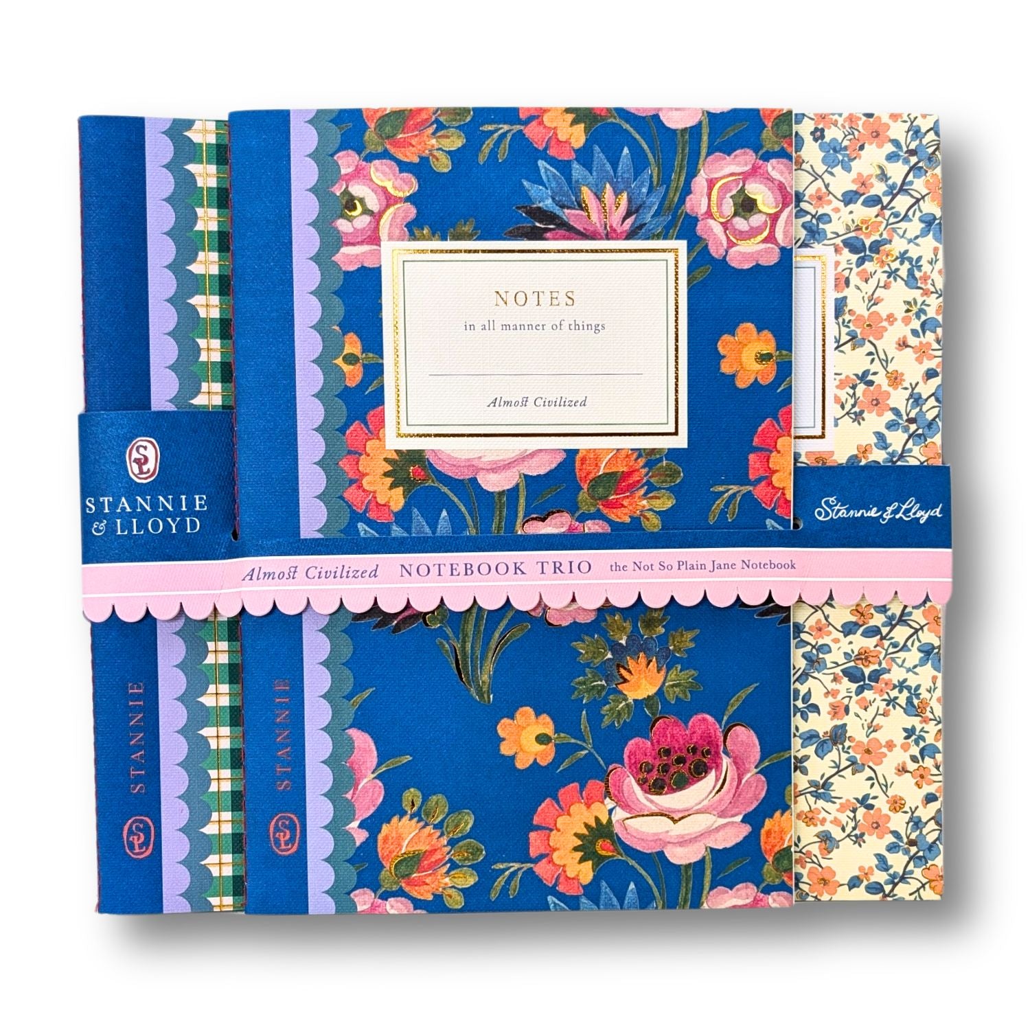Notebook Trio | Modern Provencial Floral