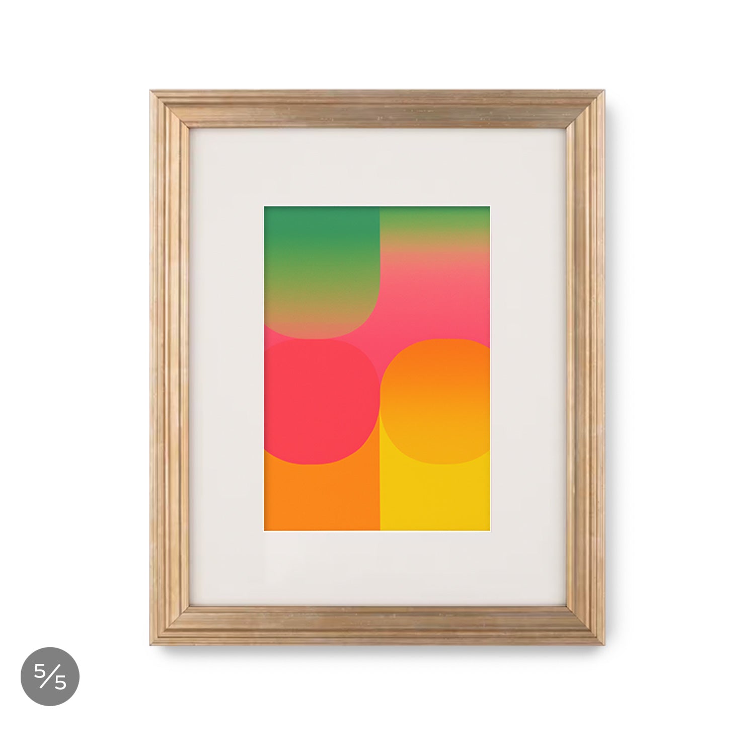 A Stannie & Lloyd Gallery Wall-worthy framed print of a colorful abstract painting.