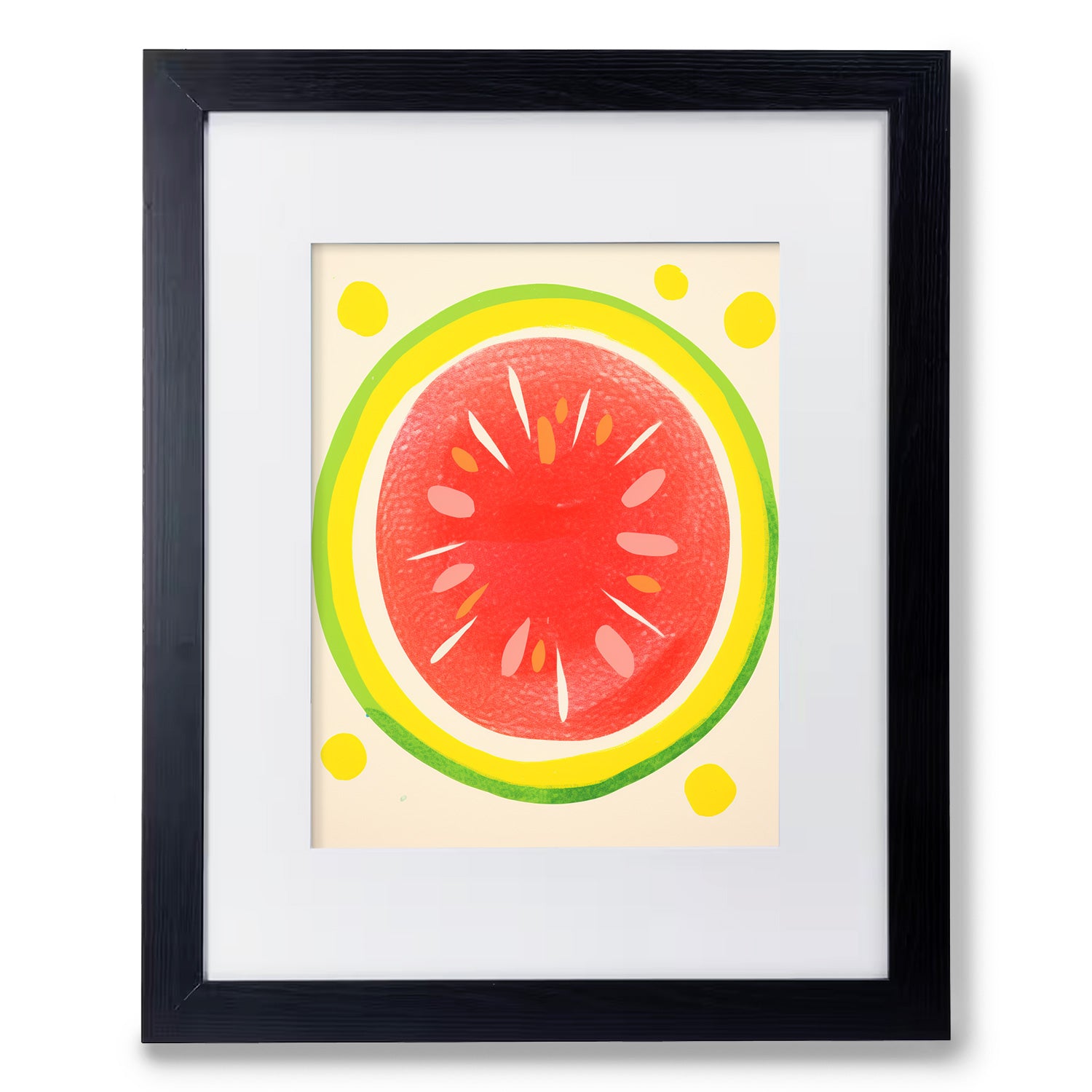 Fruit Salad slice art print perfect for maximalist wall decor offered by Stannie & Lloyd.