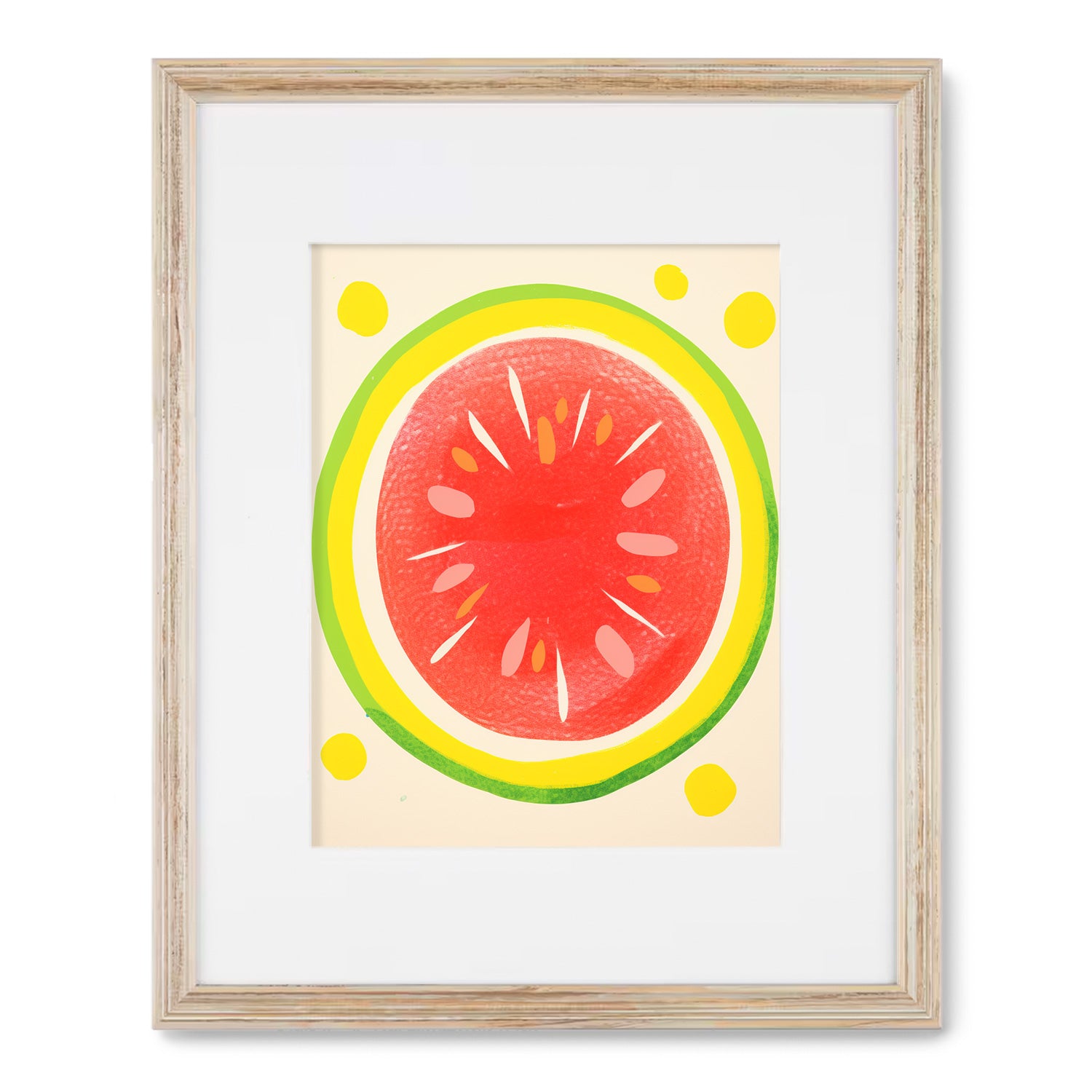 Maximalist Fruit Salad art print by Stannie & Lloyd for minimalist or maximalist decor. Perfect wall art for living room.