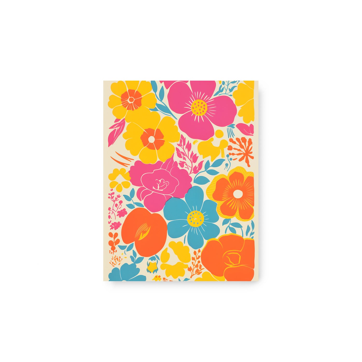 A Millie notebook adorned with vibrant, colorful flowers from Stannie & Lloyd.