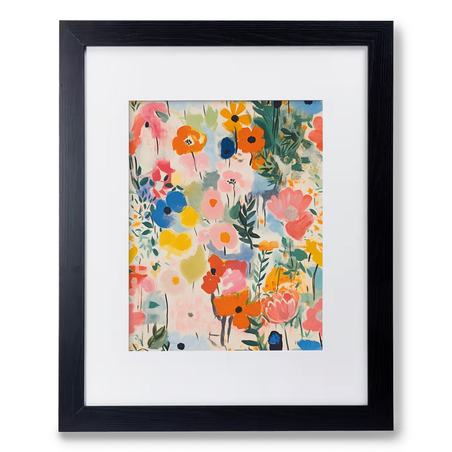 A vibrant framed print of the Abundance Series: 3 of 3 by Stannie & Lloyd, perfect for decorating bare walls with captivating art in your living room.