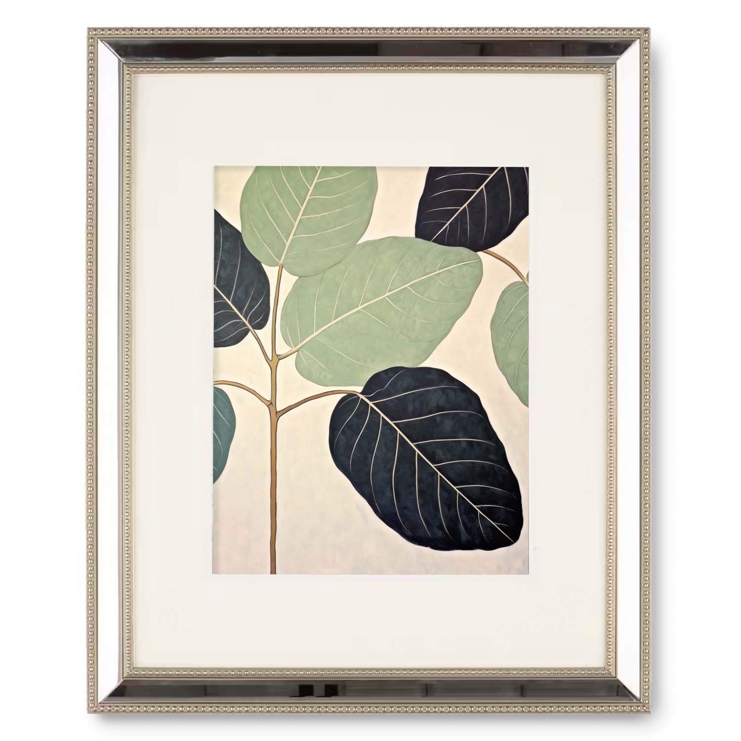 Framed wall art for living room depicting Corner Plants in the Sun by Stannie & Lloyd against a neutral background.