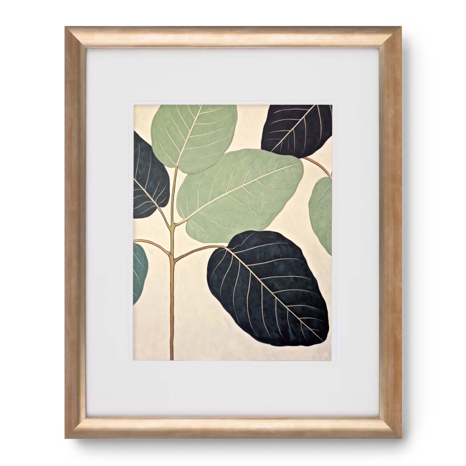 Framed botanical illustration art prints depicting Corner Plants in the Sun by Stannie & Lloyd.