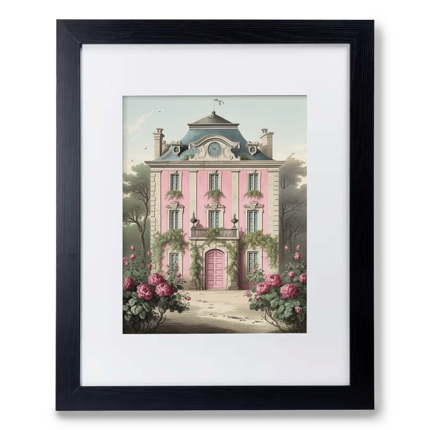 Wall decor art of a Mini Manor House by Stannie & Lloyd, perfect for the living room.